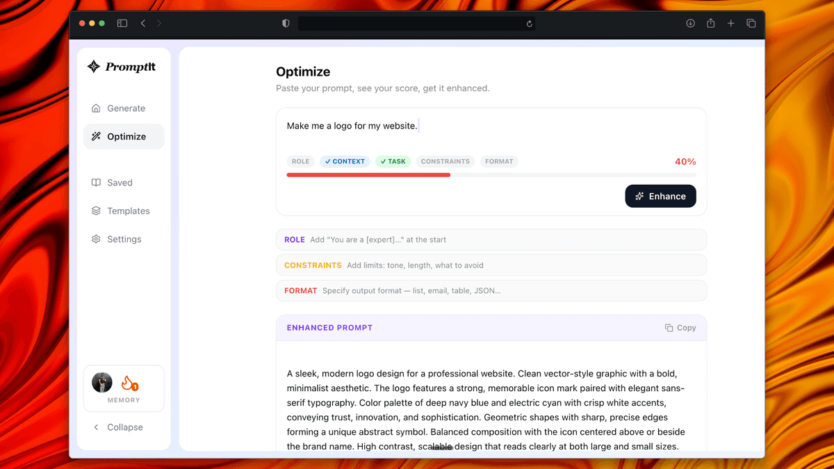 Prompt𝙸t𝙸n Prompt Enhancer